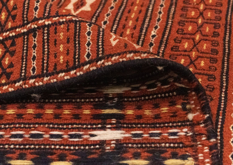Kelim Fars Teppich 198x305cm - braun