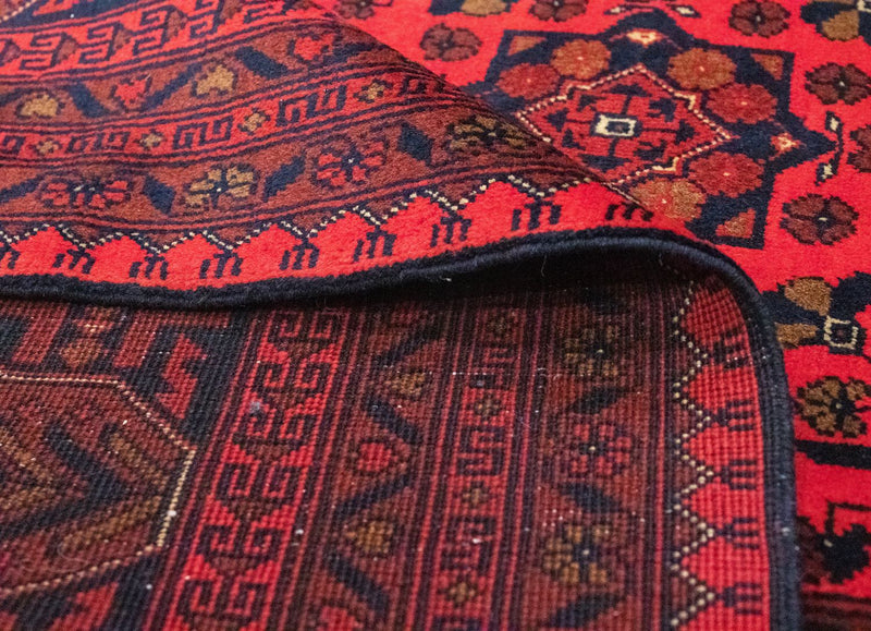 Afghan Teppich - Kunduz 198 x 300 cm - rot