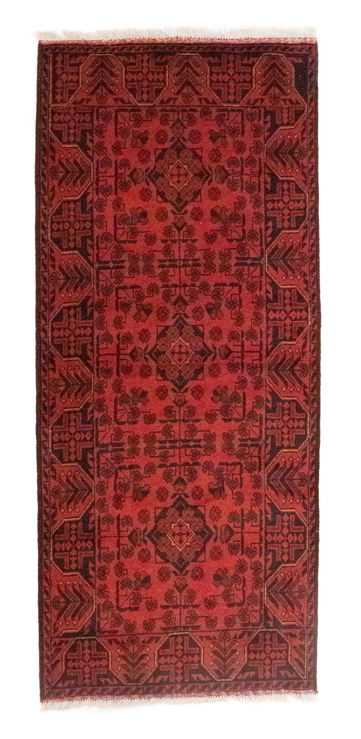 Afghan Teppich - Kunduz 75 x 189 cm - rot