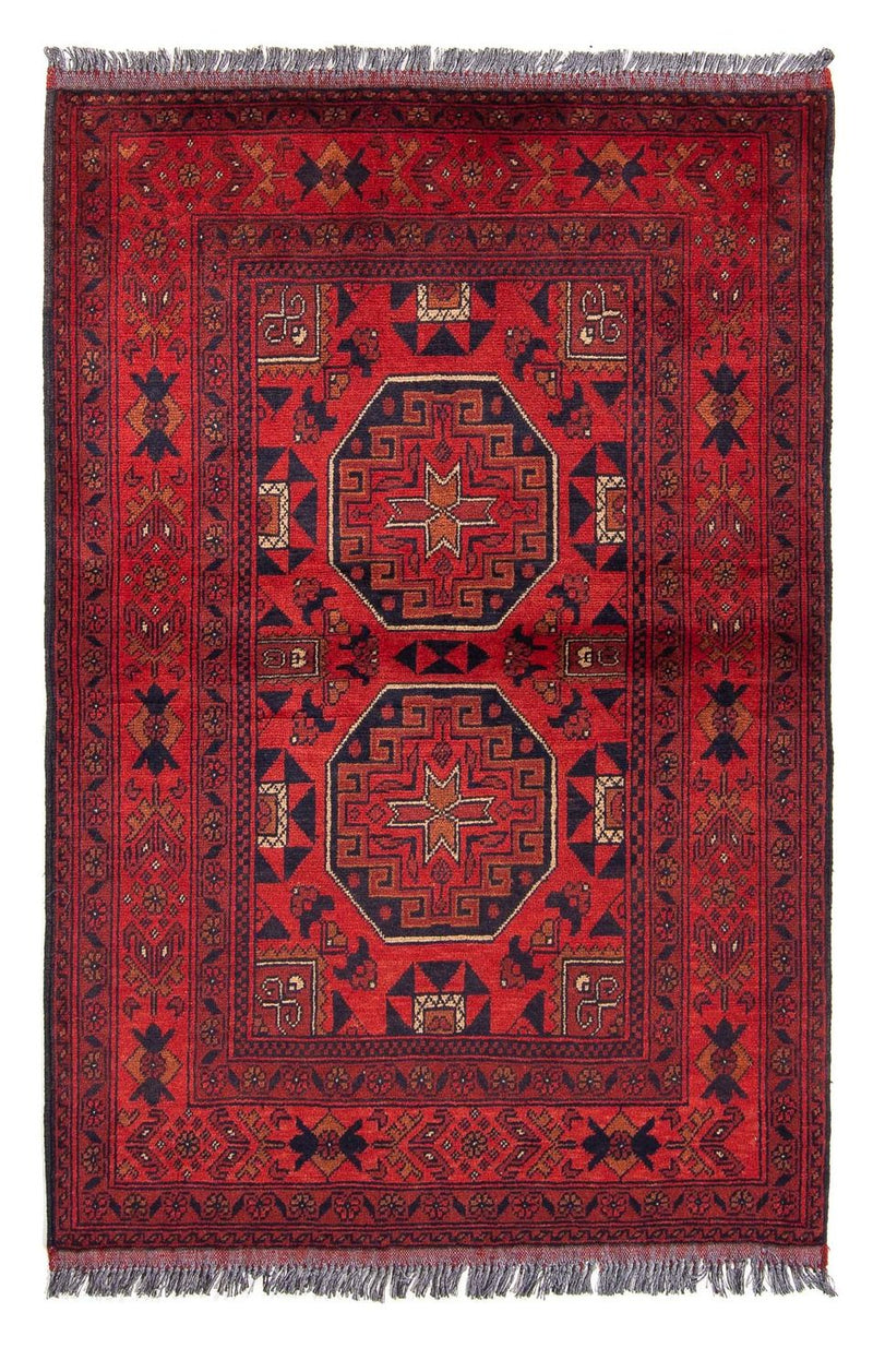 Khal Mohammadi Teppich 102x146cm - Orientteppich - dunkelrot