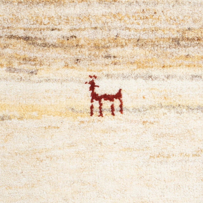 Gabbeh Teppich - Perser 40 x 60 cm - beige
