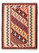 Kelim Fars Teppich 108x145cm - mehrfarbig