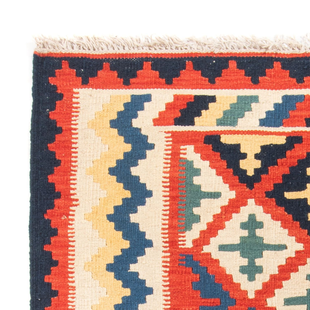 Kelim Fars Teppich 108x145cm - mehrfarbig