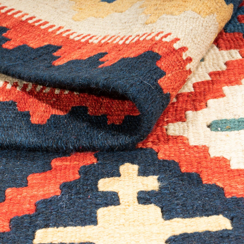 Kelim Fars Teppich 108x145cm - mehrfarbig