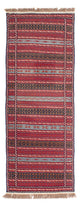 Kelim Senneh Teppich 70x200cm - mehrfarbig