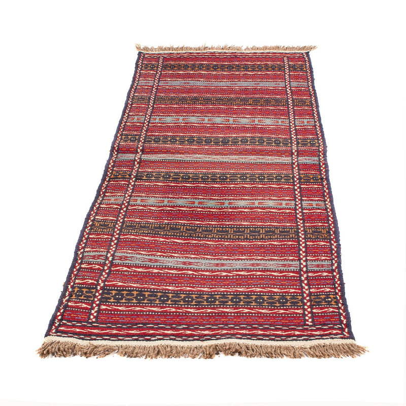Kelim Senneh Teppich 70x200cm - mehrfarbig