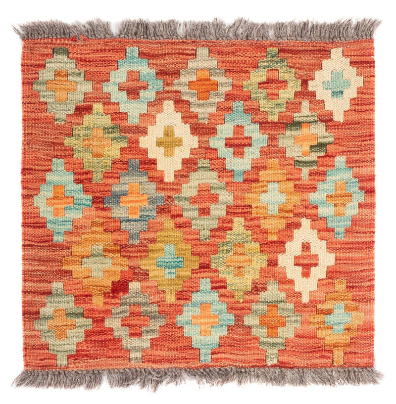 Kelim Maimene Teppich 50x52cm - mehrfarbig