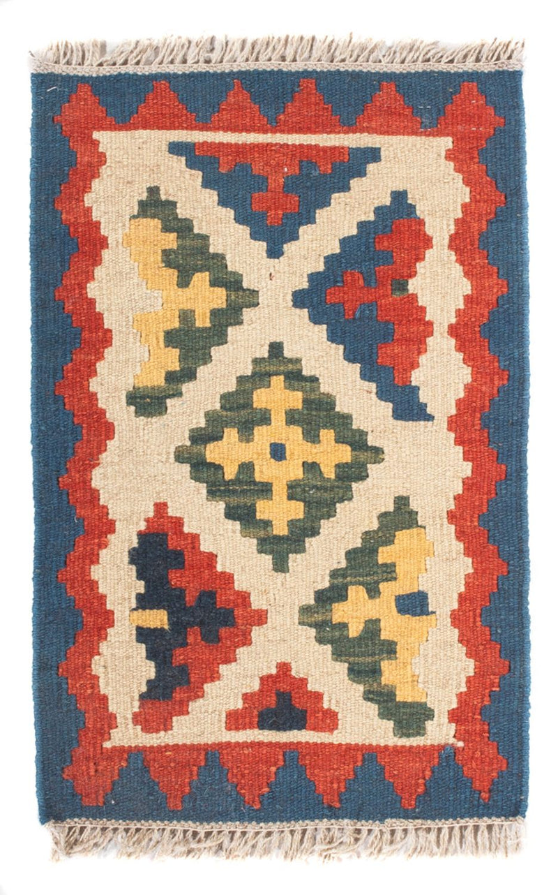 Kelim Fars Teppich 40x60cm - mehrfarbig