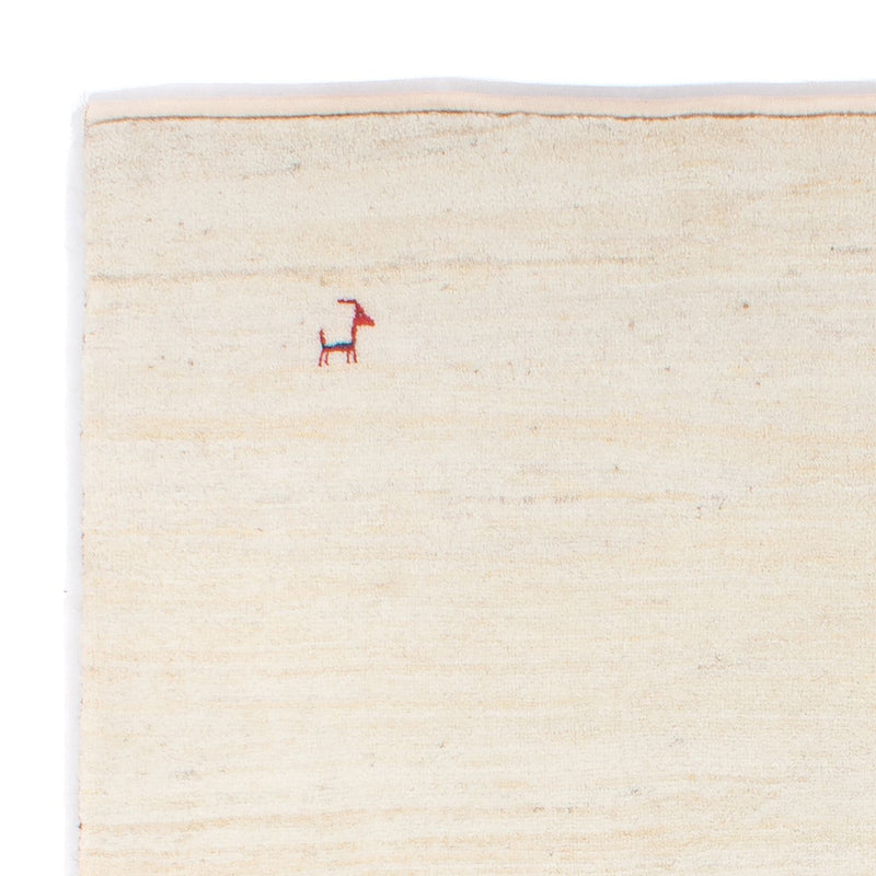 Gabbeh Persisch Teppich 153x188cm - Perserteppich Wollteppich - beige