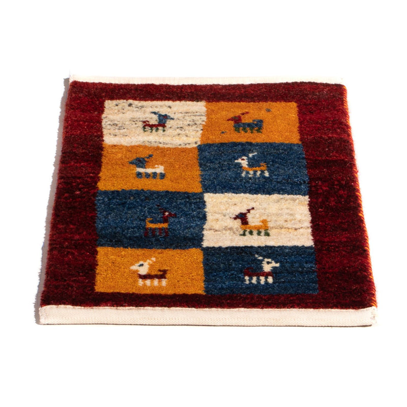 Gabbeh Persisch Teppich 40x60cm - Perserteppich Wollteppich - mehrfarbig