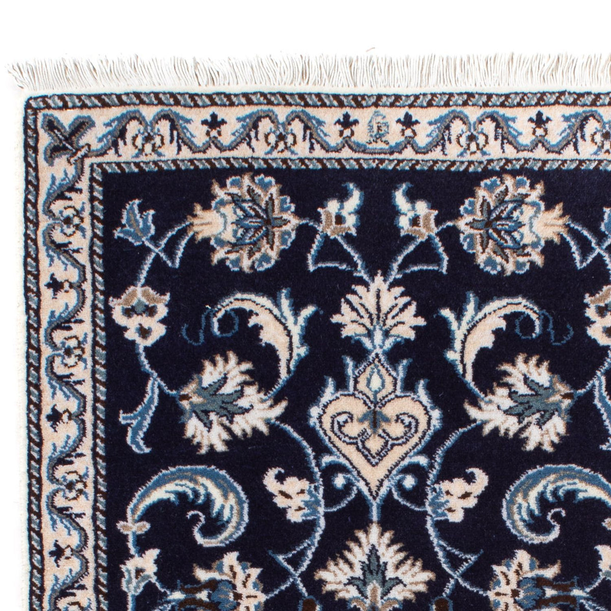 Nain - 12La Teppich 69x135cm - Perserteppich - dunkelblau
