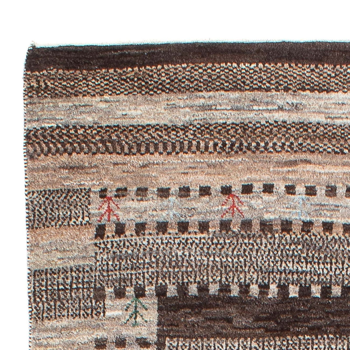Loribaft Teppich Perser 82x197cm - Orientteppich - natur