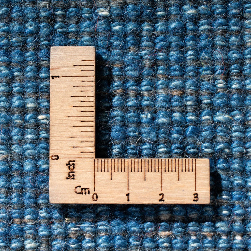 Gabbeh Persisch Teppich 69x140cm - Perserteppich Wollteppich - seeblau