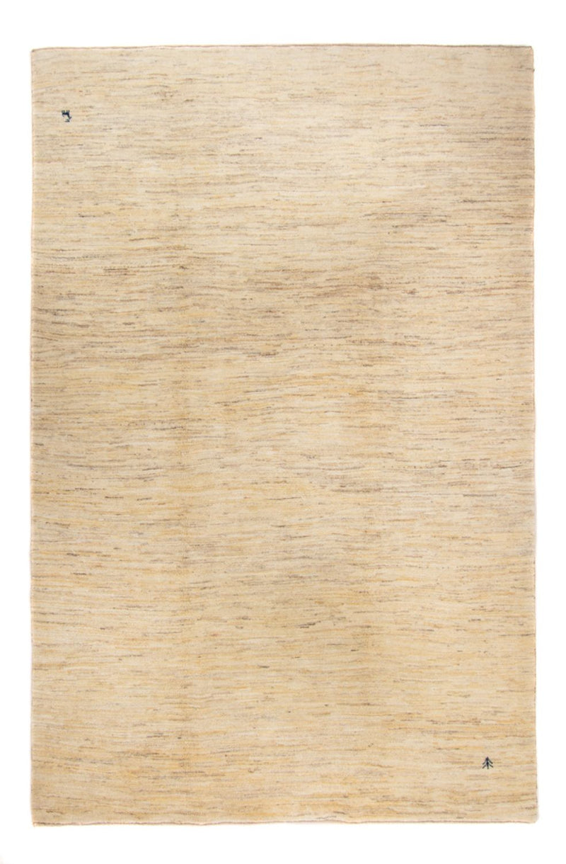 Gabbeh Persisch Teppich 195x294cm - Perserteppich Wollteppich - beige
