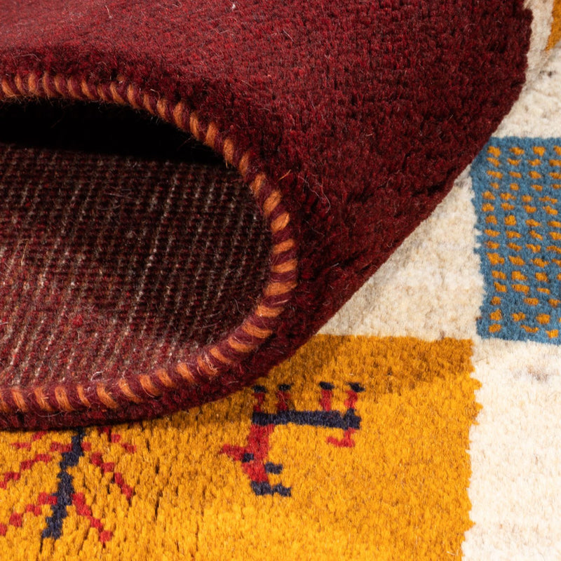 Gabbeh Persisch Teppich 155x197cm - Perserteppich Wollteppich - mehrfarbig
