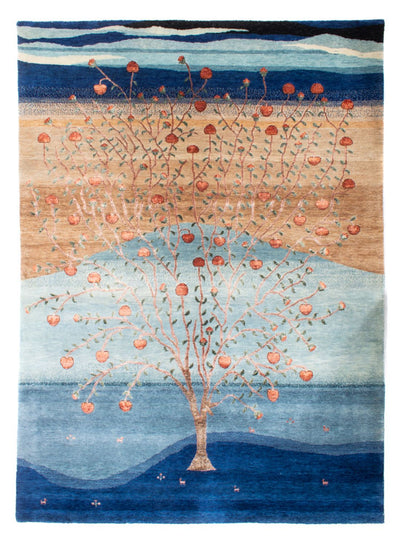 Designer Teppich 188x260cm - blau