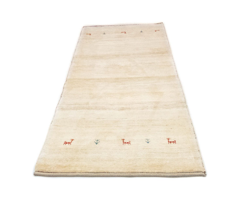 Gabbeh Teppich - Perser 75 x 215 cm - beige