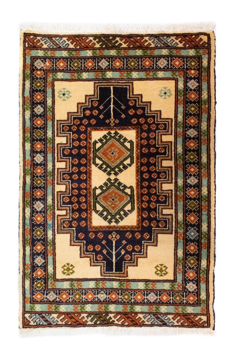 Turkaman Teppich 63x93cm - Orientteppich - beige