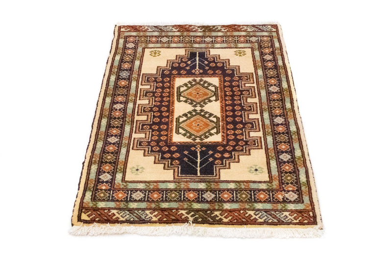 Turkaman Teppich 63x93cm - Orientteppich - beige