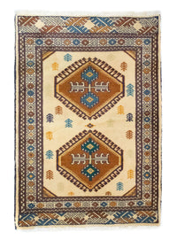 Turkaman Teppich 64x89cm - Orientteppich - beige – product image