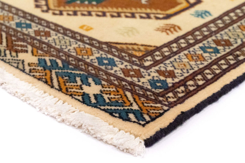 Turkaman Teppich 63x88cm - Orientteppich - beige