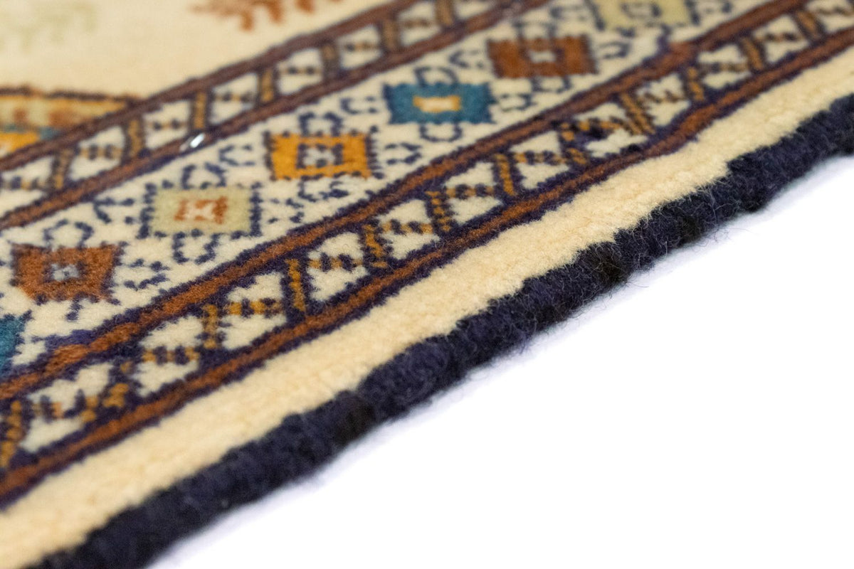 Turkaman Teppich 63x88cm - Orientteppich - beige