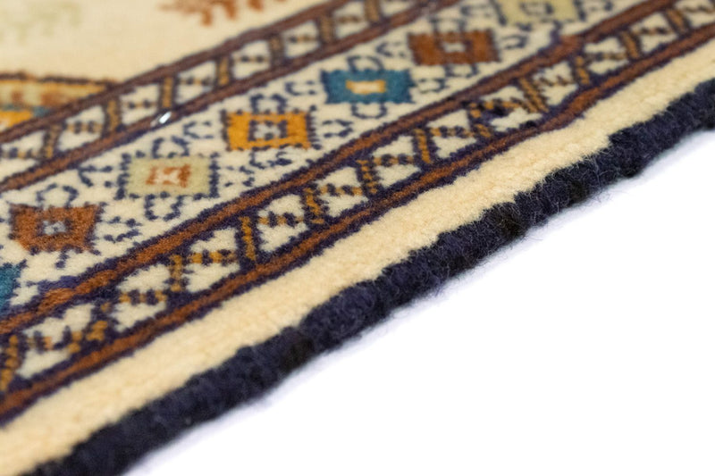 Turkaman Teppich 63x88cm - Orientteppich - beige
