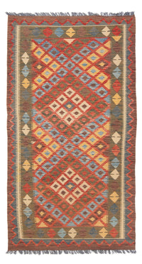 Kelim Maimene Teppich 101x207cm - Wollteppich - mehrfarbig – product image