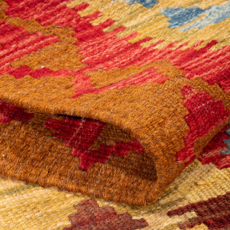 Kelim Maimene Teppich 102x155cm - Wollteppich - mehrfarbig
