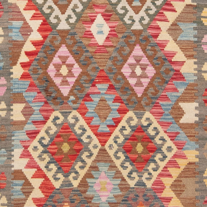 Kelim Maimene Teppich 127x176cm - Wollteppich - mehrfarbig