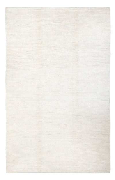 Gabbeh Persisch Teppich 198x296cm - Perserteppich Wollteppich - weiß