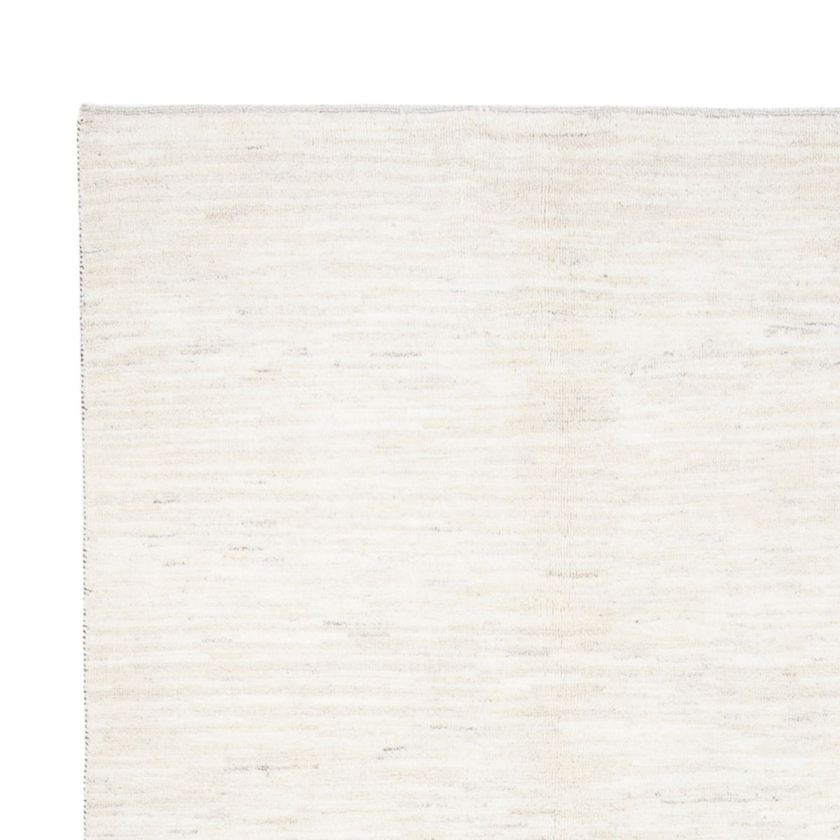 Gabbeh Persisch Teppich 198x296cm - Perserteppich Wollteppich - weiß