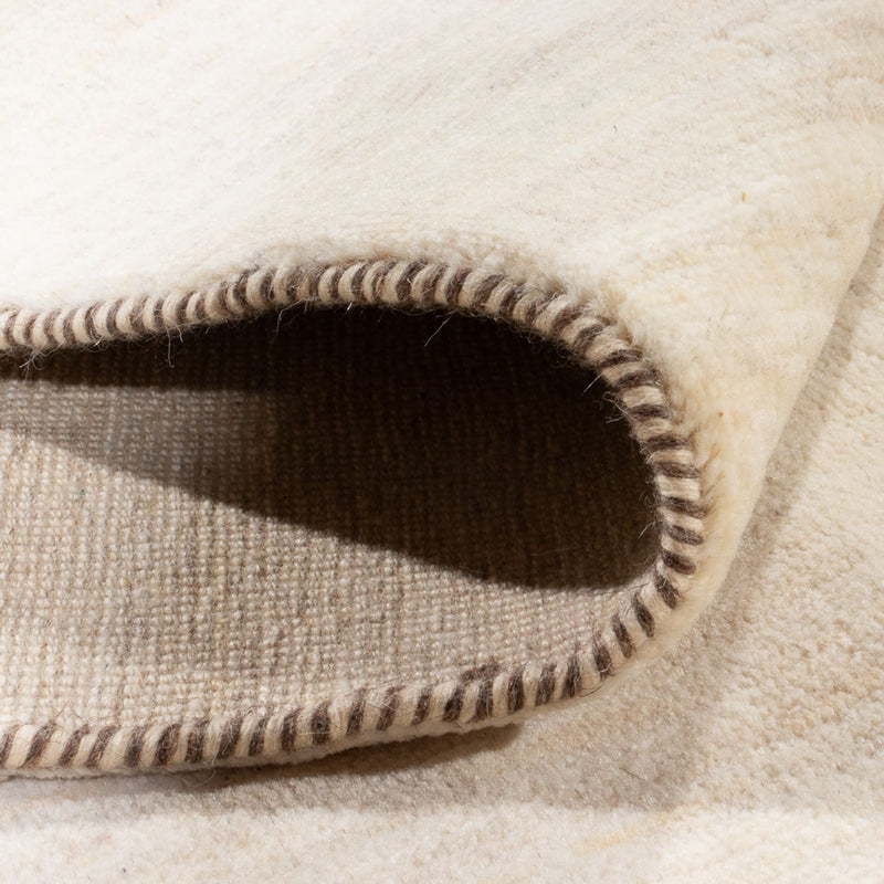 Gabbeh Persisch Teppich 198x296cm - Perserteppich Wollteppich - weiß