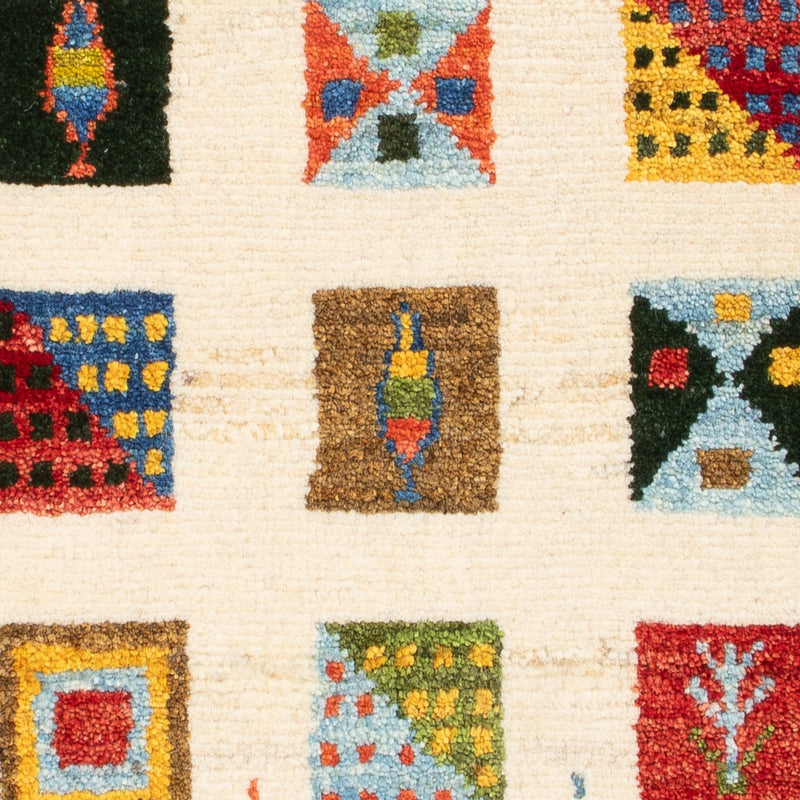 Gabbeh Persisch Teppich 60x87cm - Perserteppich Wollteppich - mehrfarbig