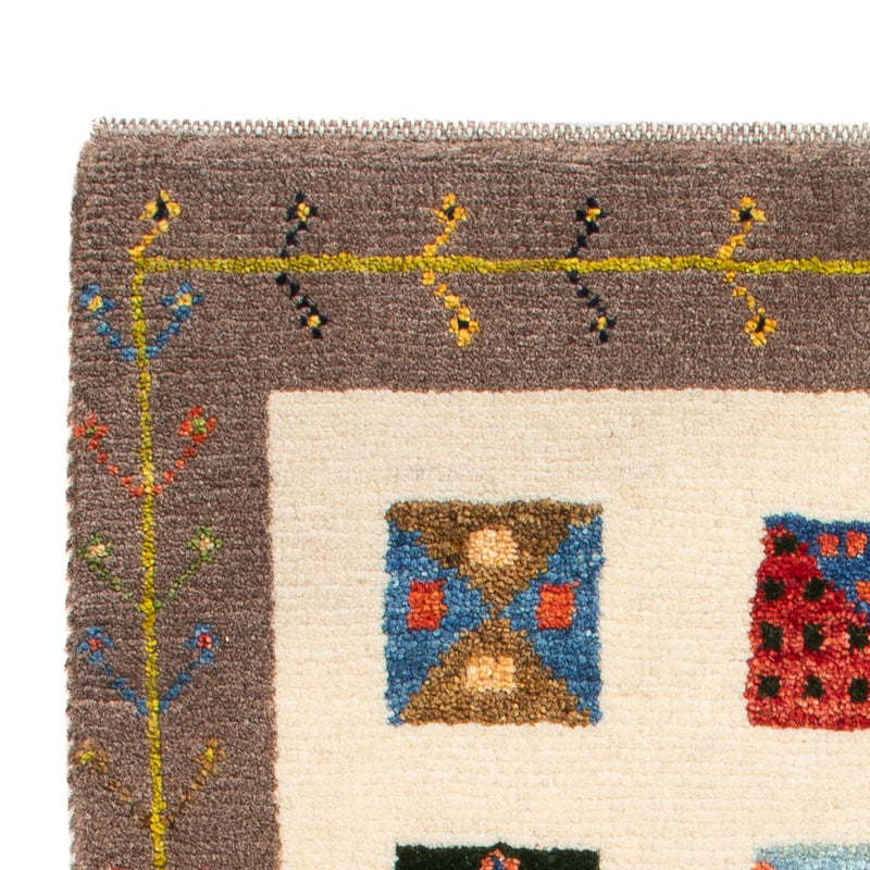 Gabbeh Persisch Teppich 60x87cm - Perserteppich Wollteppich - mehrfarbig