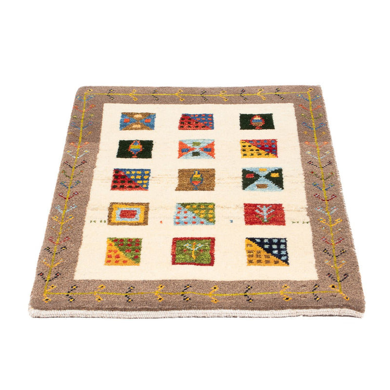 Gabbeh Persisch Teppich 60x87cm - Perserteppich Wollteppich - mehrfarbig