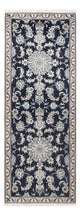 Nain Teppich 79x210cm - Perserteppich - dunkelblau