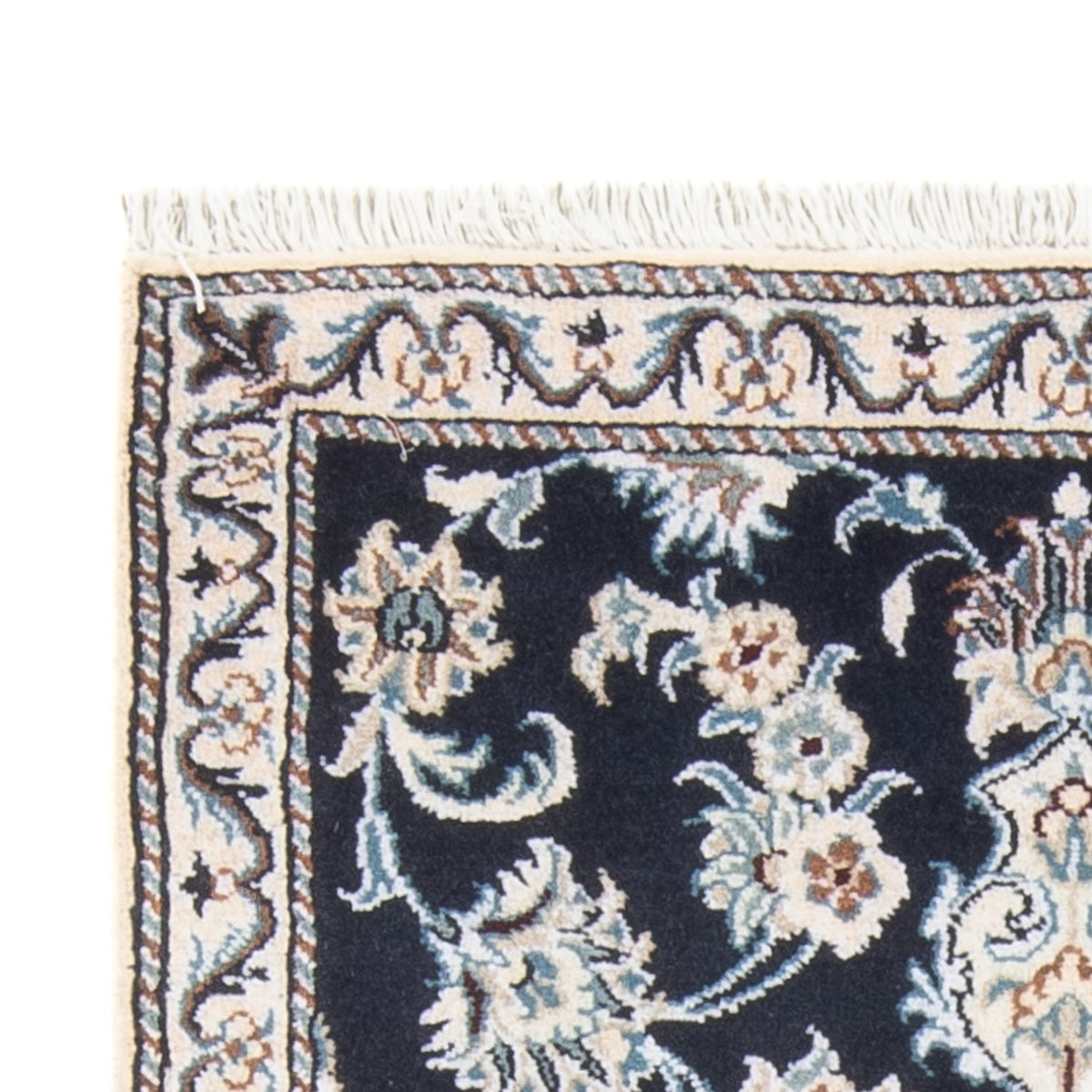 Nain Teppich 79x210cm - Perserteppich - dunkelblau