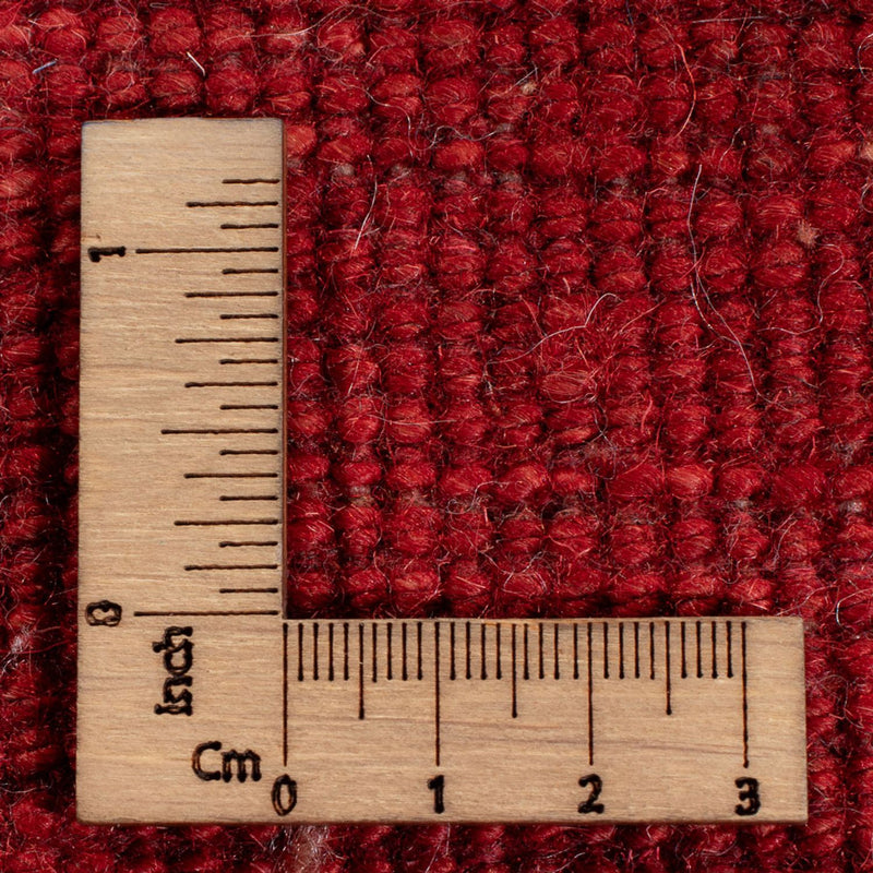 Gabbeh Persisch Teppich 210x210cm - Perserteppich Wollteppich - rot