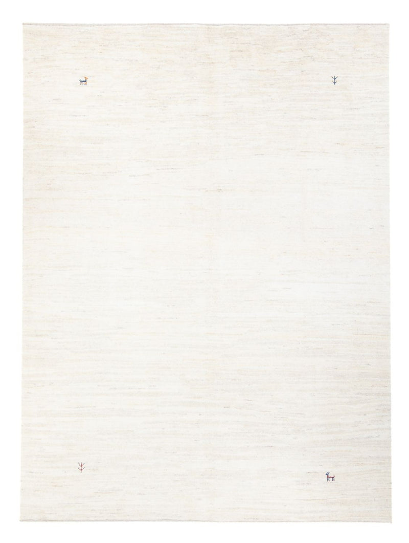 Gabbeh Persisch Teppich 174x232cm - Perserteppich Wollteppich - weiß