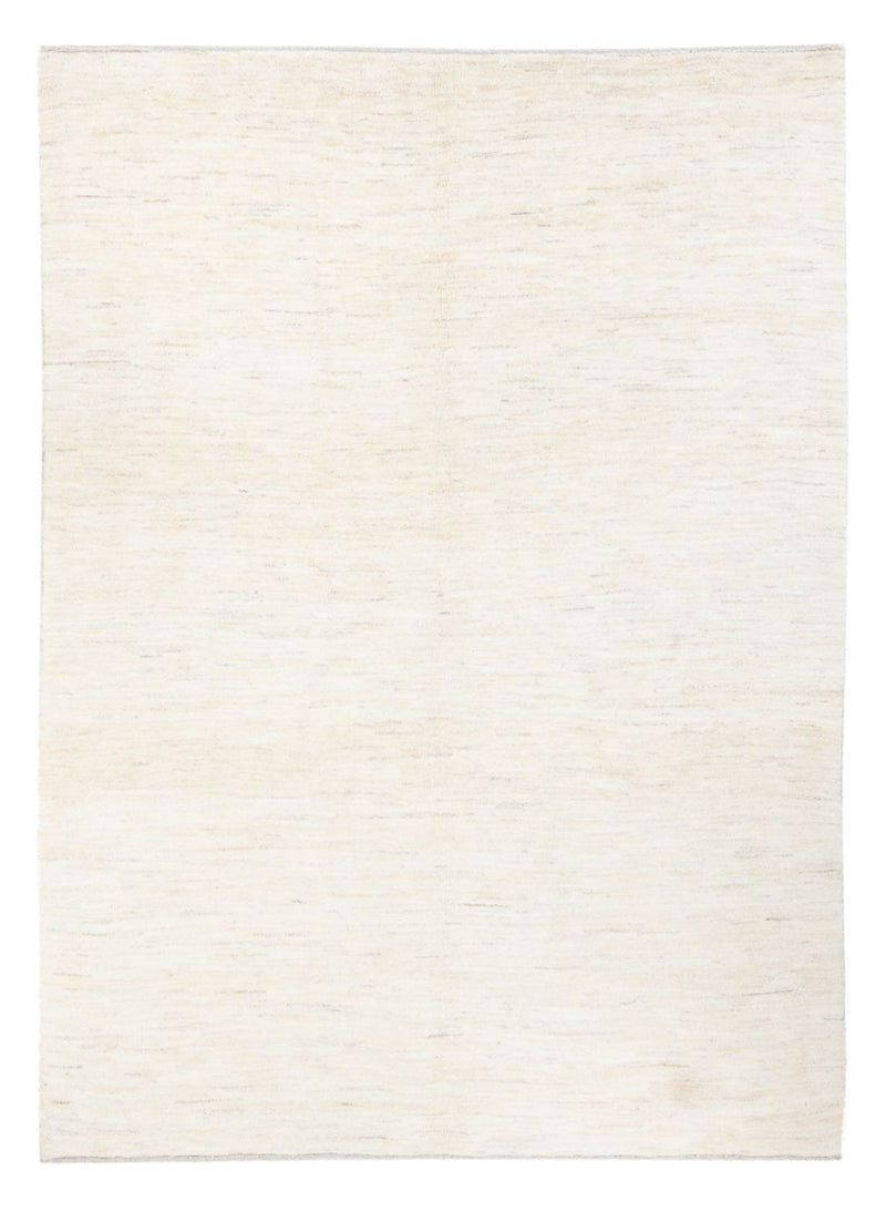 Gabbeh Persisch Teppich 168x241cm - Perserteppich Wollteppich - weiß