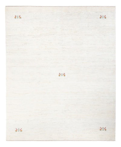 Gabbeh Persisch Teppich 198x243cm - Perserteppich Wollteppich - weiß
