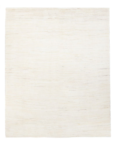 Gabbeh Persisch Teppich 155x195cm - Perserteppich Wollteppich - weiß