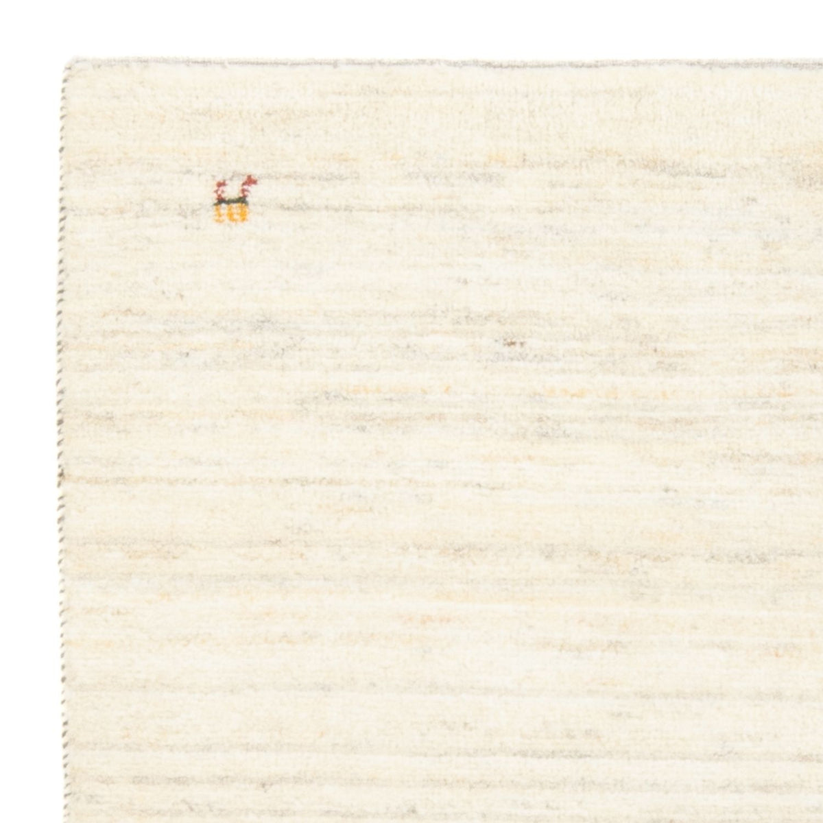 Gabbeh Persisch Teppich 73x143cm - Perserteppich Wollteppich - beige