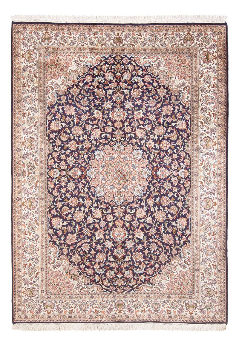 Kaschmir Seide Teppich 123x187cm - Orientteppich - beige