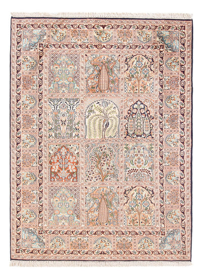 Kaschmir Seide Teppich 123x178cm - Orientteppich - beige