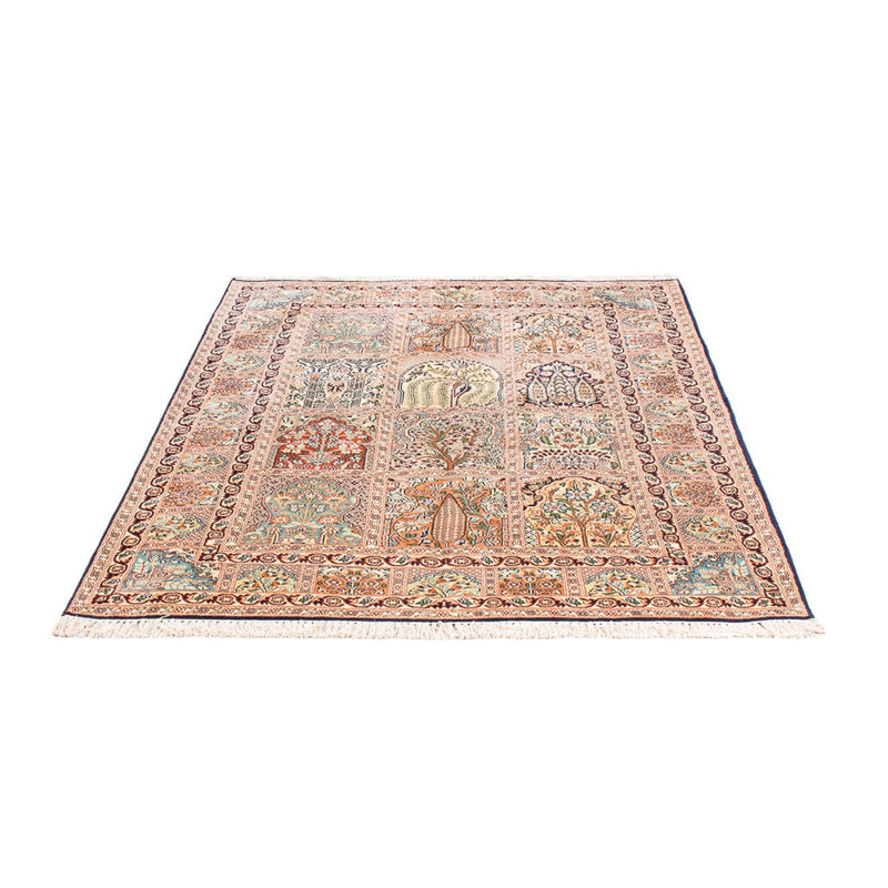 Kaschmir Seide Teppich 123x178cm - Orientteppich - beige