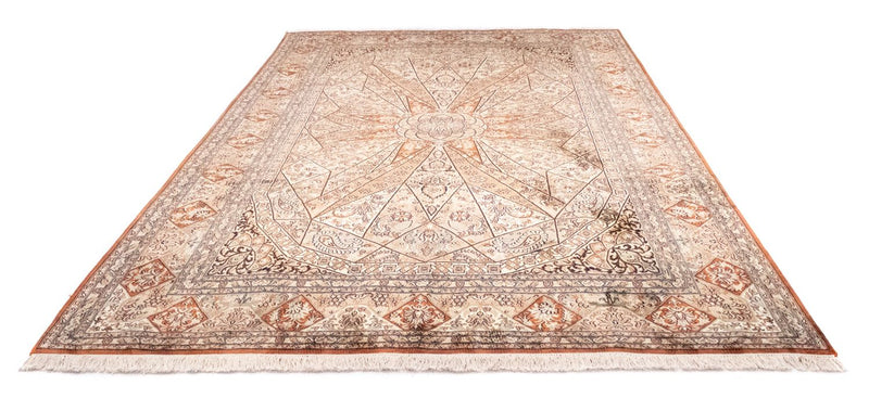Kaschmir Seide Teppich 185x279cm - Orientteppich - beige