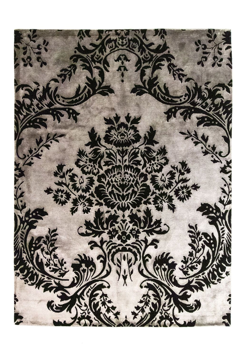 Designer Teppich 172 x 241 cm - schwarz