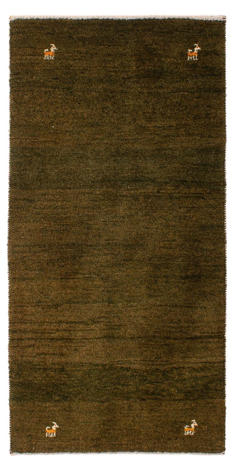 Loribaft Teppich Perser 70x144cm - Orientteppich - dunkelbraun